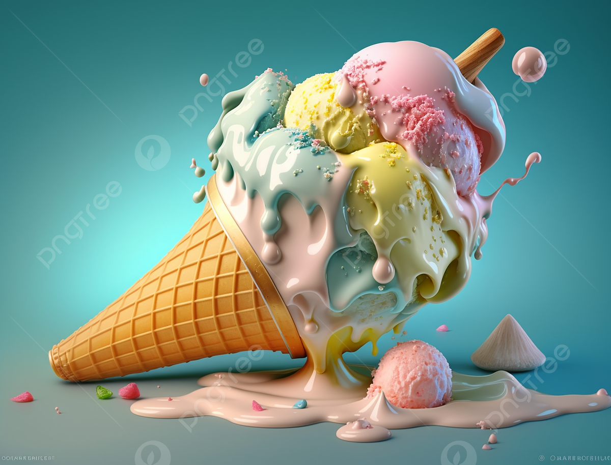 Summer Melting Ice Cream
